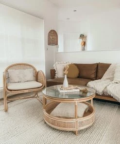 Miss Amara All Rugs Fleur Ivory Braided And Looped Rug