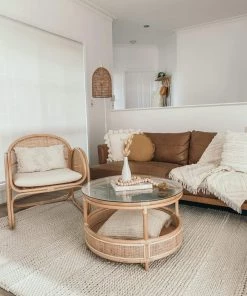 Miss Amara All Rugs Fleur Ivory Braided And Looped Rug