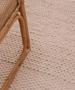 Miss Amara All Rugs Fleur Ivory Braided And Looped Rug