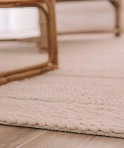 Miss Amara All Rugs Fleur Ivory Braided And Looped Rug