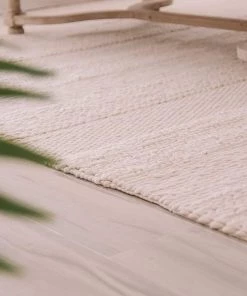 Miss Amara All Rugs Fleur Ivory Braided And Looped Rug