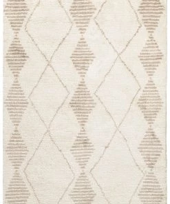 Miss Amara All Rugs Frankie Ivory And Beige Tribal PET Rug