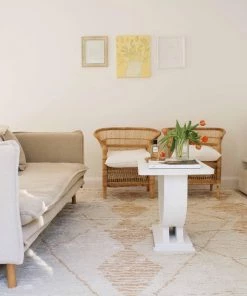 Miss Amara All Rugs Frankie Ivory And Beige Tribal PET Rug