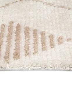Miss Amara All Rugs Frankie Ivory And Beige Tribal PET Rug