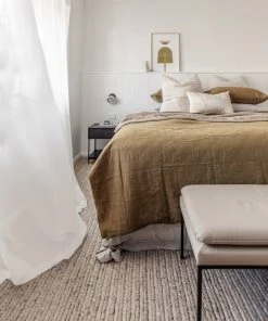 Miss Amara Freya Silver Herringbone Braided Wool Rug All Rugs