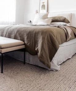 Miss Amara Freya Silver Herringbone Braided Wool Rug All Rugs