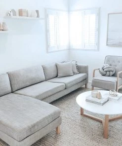 Miss Amara Freya Silver Herringbone Braided Wool Rug All Rugs