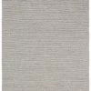Miss Amara Freya Silver Herringbone Braided Wool Rug All Rugs