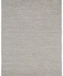 Miss Amara Freya Silver Herringbone Braided Wool Rug All Rugs