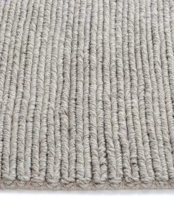 Miss Amara Freya Silver Herringbone Braided Wool Rug All Rugs