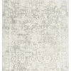 Miss Amara Gabriella Grey And Ivory Distressed Floral Rug