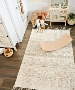 Miss Amara Gemma Blue And Orange Transitional Tribal Rug All Rugs