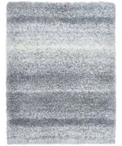 Miss Amara All Rugs Ghana Grey And Ivory Shag Indoor Mat