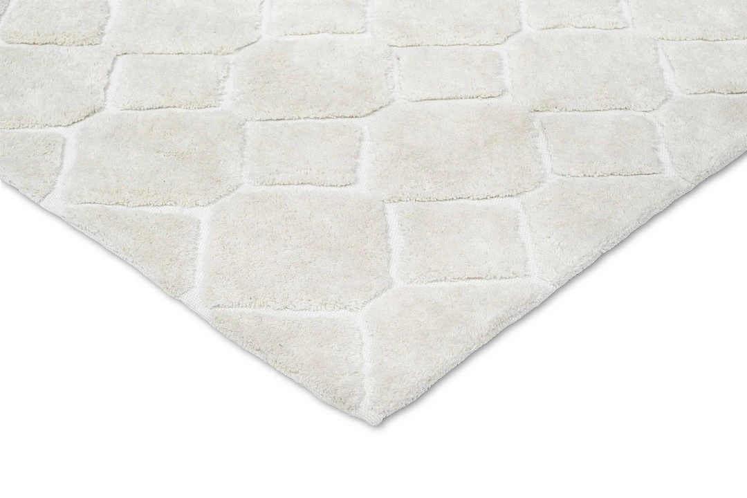 Miss Amara Gia Ivory Diamond Tribal PET Shag Rug All Rugs