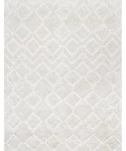 Miss Amara Gia Ivory Diamond Tribal PET Shag Rug All Rugs