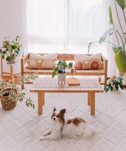 Miss Amara Gia Ivory Diamond Tribal PET Shag Rug All Rugs