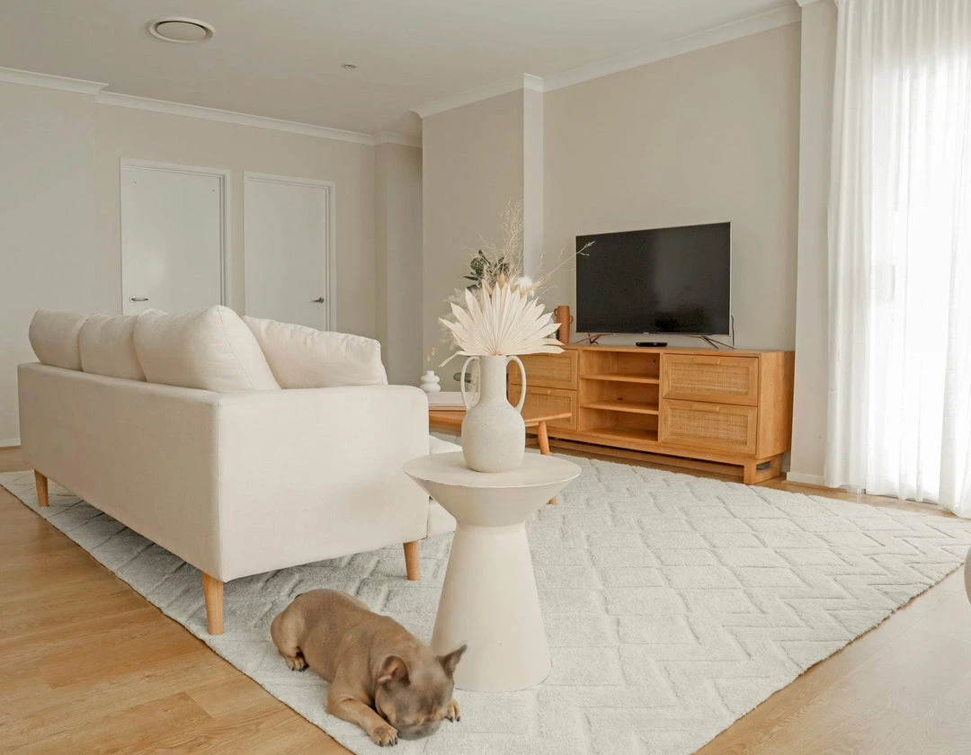 Miss Amara Gia Ivory Diamond Tribal PET Shag Rug All Rugs