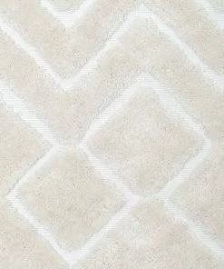 Miss Amara Gia Ivory Diamond Tribal PET Shag Rug All Rugs