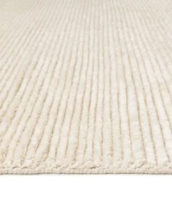 Miss Amara All Rugs Ginta Ivory Cream Textured PET Rug