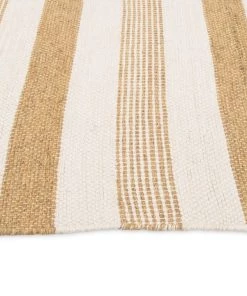Miss Amara Goldie Striped Jute Wool Rug