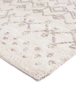 Miss Amara Harlow Ivory Cream And Brown Tribal Rug