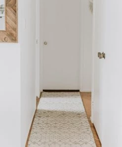 Miss Amara All Rugs Harlow Ivory Cream And Brown Tribal Runner Rug