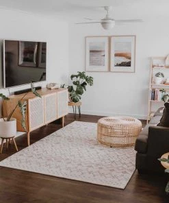 Miss Amara Harlow Ivory Cream And Brown Tribal Rug