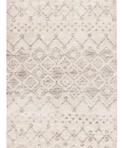 Miss Amara All Rugs Harlow Ivory Cream And Brown Tribal Runner Rug