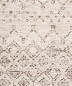 Miss Amara Harlow Ivory Cream And Brown Tribal Rug