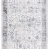 Miss Amara All Rugs Harper Grey And Cream Faded Motif Rug