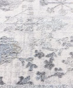 Miss Amara All Rugs Harper Grey And Cream Faded Motif Rug