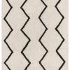 Miss Amara Hayley Black And Ivory Tribal Washable Berber Rug