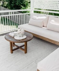 Miss Amara Hazel Cream And Grey Indoor Outdoor PET Rug All Rugs