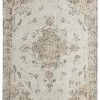 Miss Amara Helena White And Peach Turkish Style Distressed Rug All Rugs