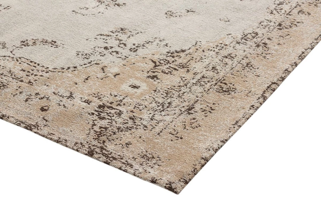 Miss Amara Helena White And Peach Turkish Style Distressed Runner Rug All Rugs