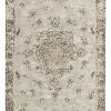 Miss Amara Helena White And Peach Turkish Style Distressed Runner Rug All Rugs
