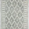 Miss Amara Helki Monochrome Grey Scandi Wool Rug