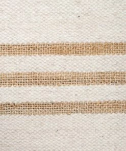 Miss Amara All Rugs Hendrix Asymmetrical Striped Jute Wool Runner Rug