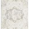 Miss Amara Henrietta Grey And Ivory Distressed Floral Rug All Rugs