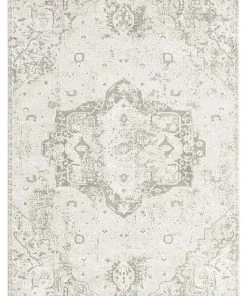 Miss Amara Henrietta Grey And Ivory Distressed Floral Rug All Rugs