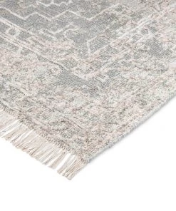 Miss Amara Huda Grey Ivory And Hushed Green Distressed Rug All Rugs