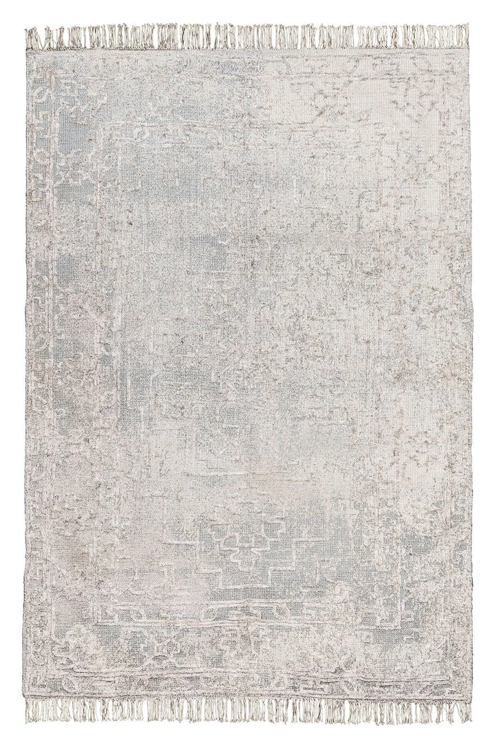 Miss Amara Huda Grey Ivory And Hushed Green Distressed Rug All Rugs