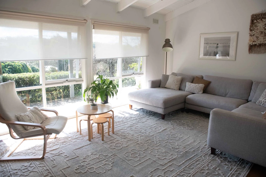 Miss Amara Huda Grey Ivory And Hushed Green Distressed Rug All Rugs