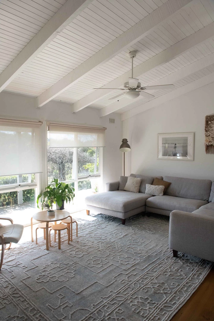 Miss Amara Huda Grey Ivory And Hushed Green Distressed Rug All Rugs