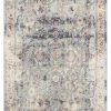 Miss Amara Huxley Blue And Purple Multi-Colour Distressed Rug
