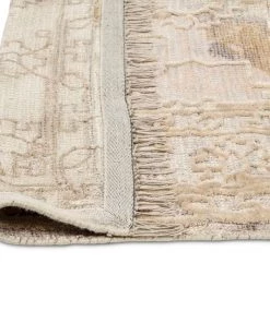 Miss Amara Iggie Mustard Ivory And Beige Floral Distressed Rug All Rugs