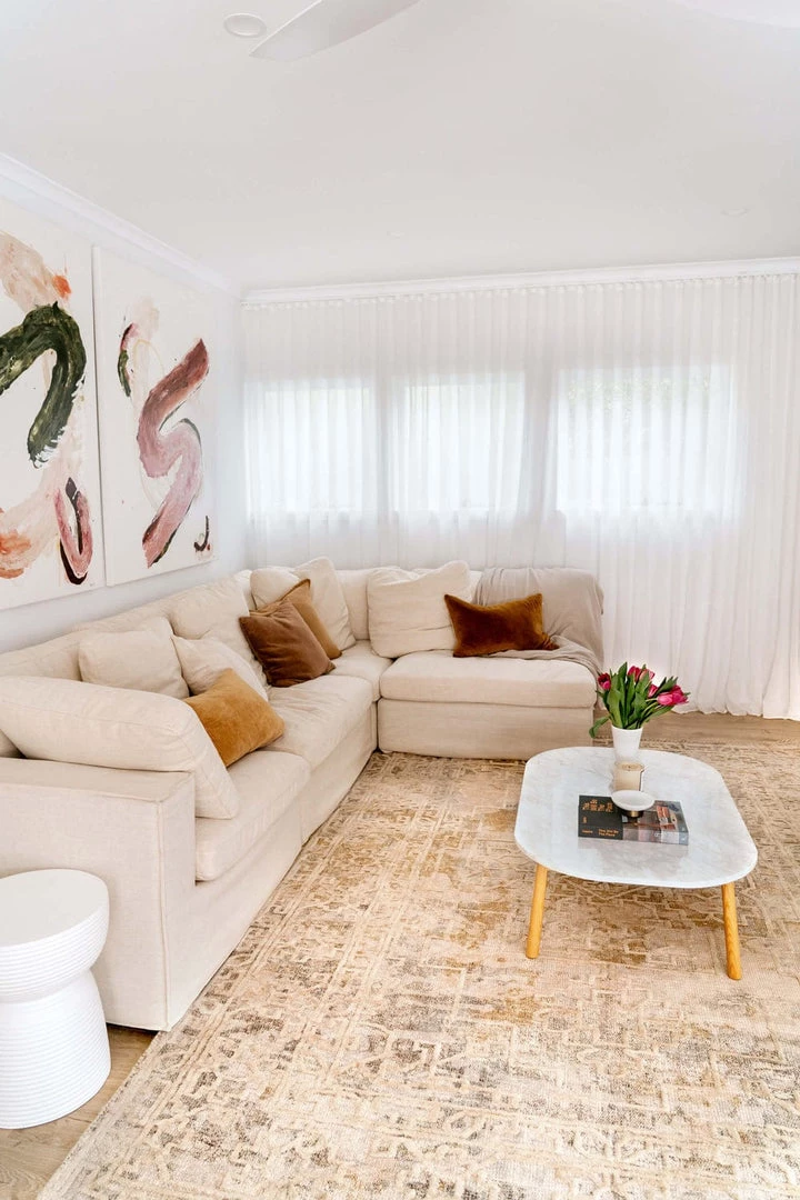 Miss Amara Iggie Mustard Ivory And Beige Floral Distressed Rug All Rugs