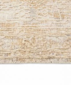 Miss Amara Iggie Mustard Ivory And Beige Floral Distressed Rug All Rugs