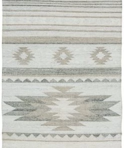 Miss Amara Imala Monochrome Tribal Flatweave Rug All Rugs