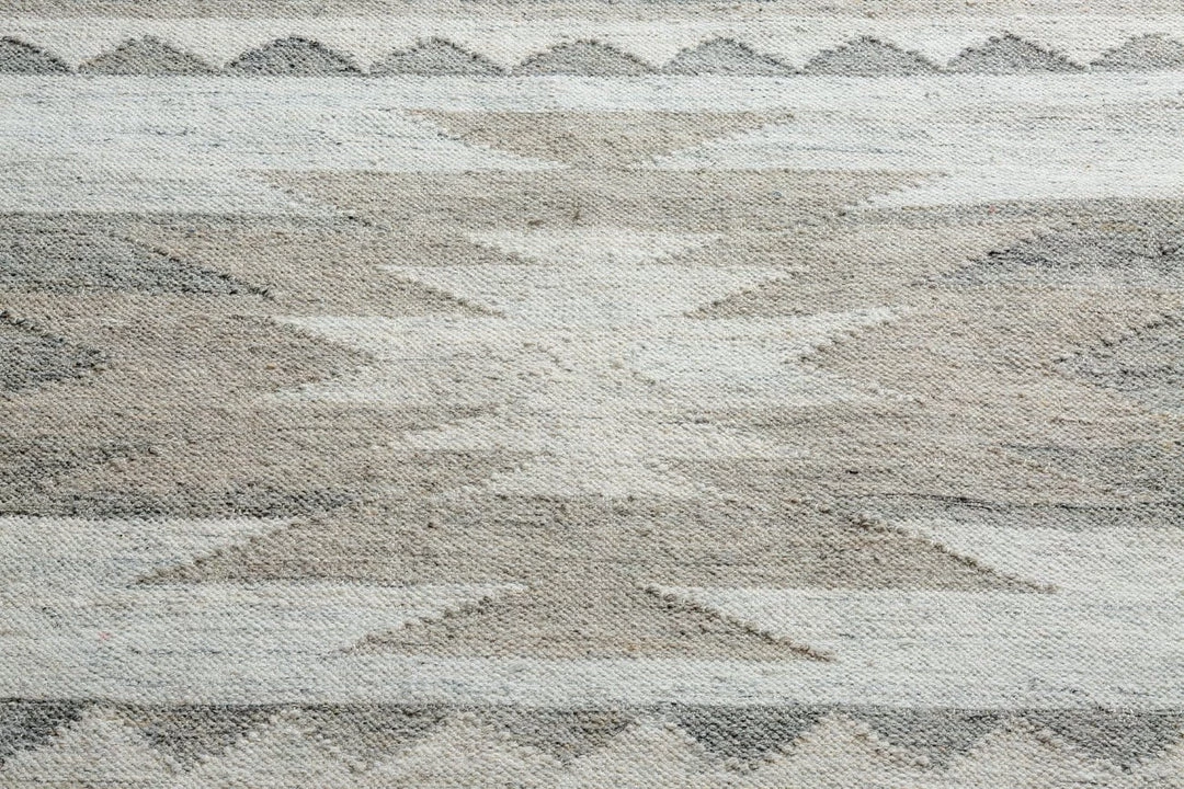 Miss Amara Imala Monochrome Tribal Flatweave Rug All Rugs